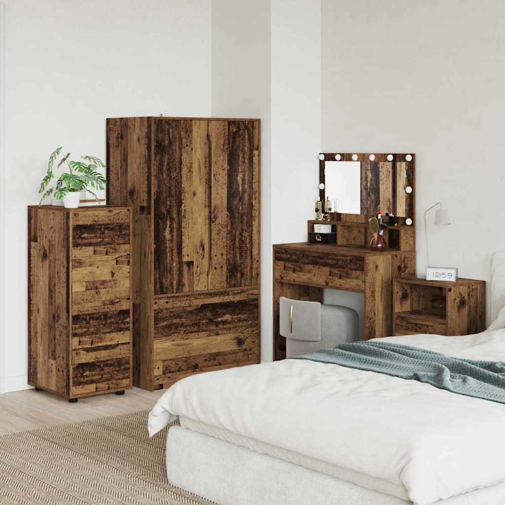 Dulap de depozitare Lemn Vechi 40 x 48 x 105 cm Lemn compozit GartenMobel Dekor