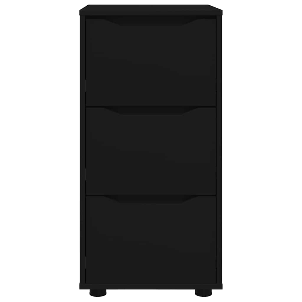 Dulap de depozitare Negru 40 x 48 x 81 cm Lemn compozit GartenMobel Dekor