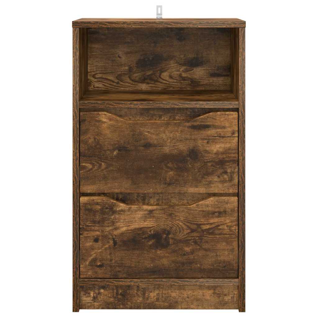 Mese de noptieră 2 pcs Stejar fumuriu 40 x 30 x 467 cm GartenMobel Dekor