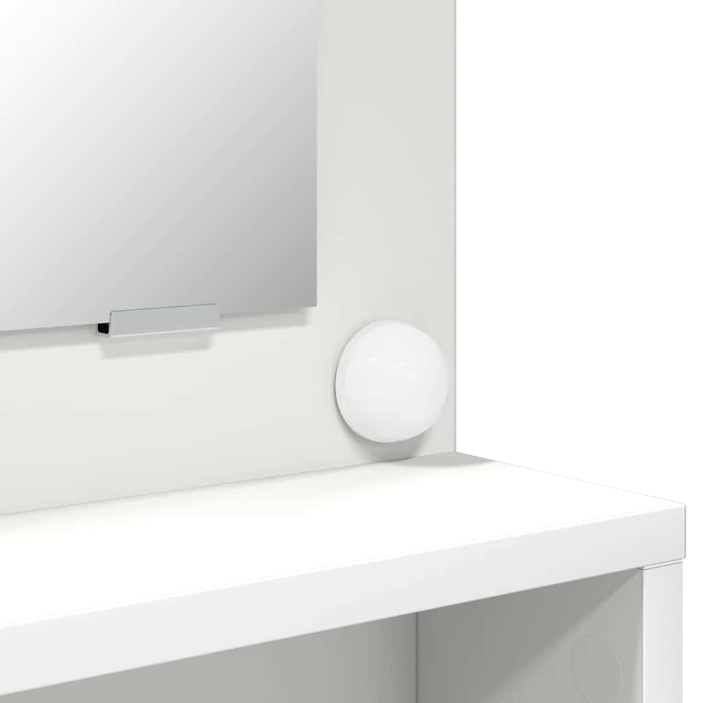 Mese de toaletă pentru dormitor Alb 80 x 39,6 x 135 cm GartenMobel Dekor