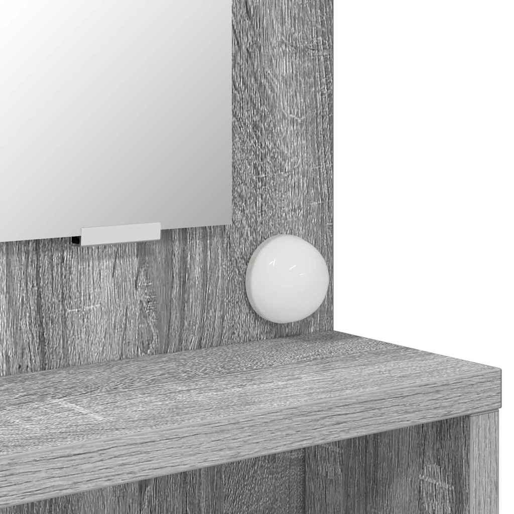 Mese de toaletă pentru dormitor Gri Sonoma 80 x 39,6 x 135 cm GartenMobel Dekor