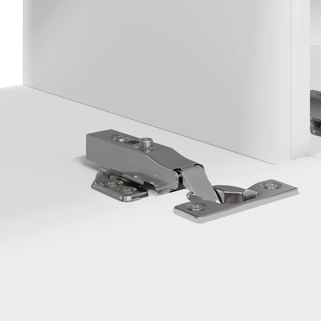 Dulap TV de perete 2 pcs Alb 60 x 31 x 29.5 cm Lemn compozit GartenMobel Dekor