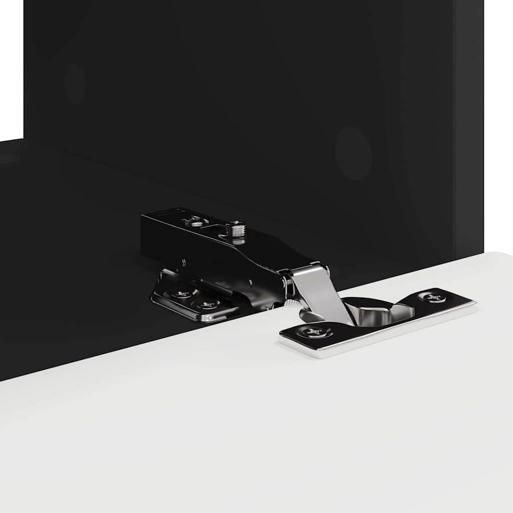 Dulap TV de perete 2 pcs Negru 60 x 31 x 29.5 cm Lemn compozit GartenMobel Dekor