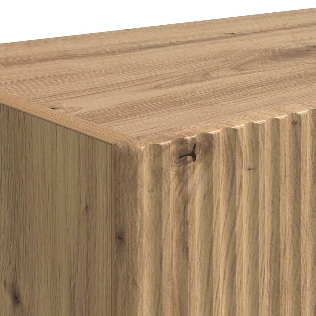 Dulap TV de perete 2 pcs Stejar artizanal 60 x 31 x 29.5 cm GartenMobel Dekor