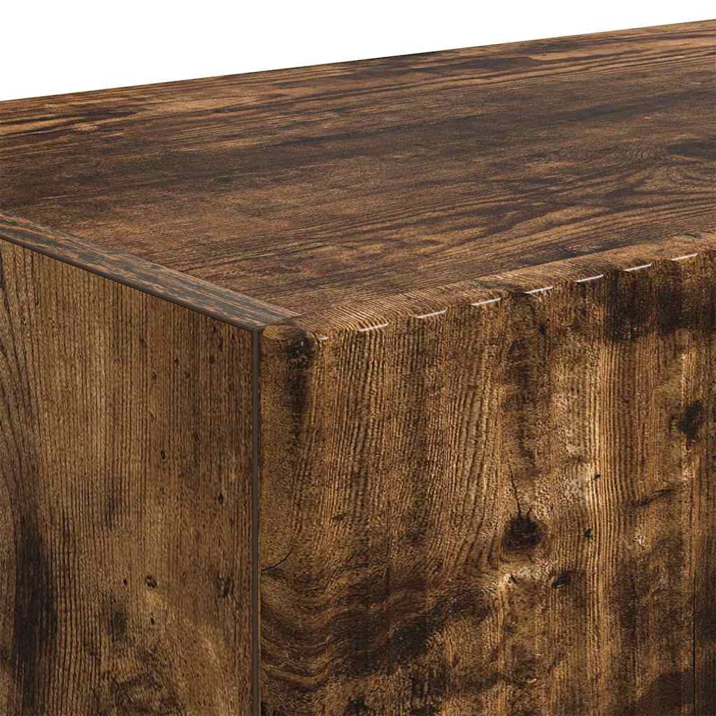 Dulap TV de perete 2 pcs Stejar fumuriu 60 x 31 x 29.5 cm GartenMobel Dekor