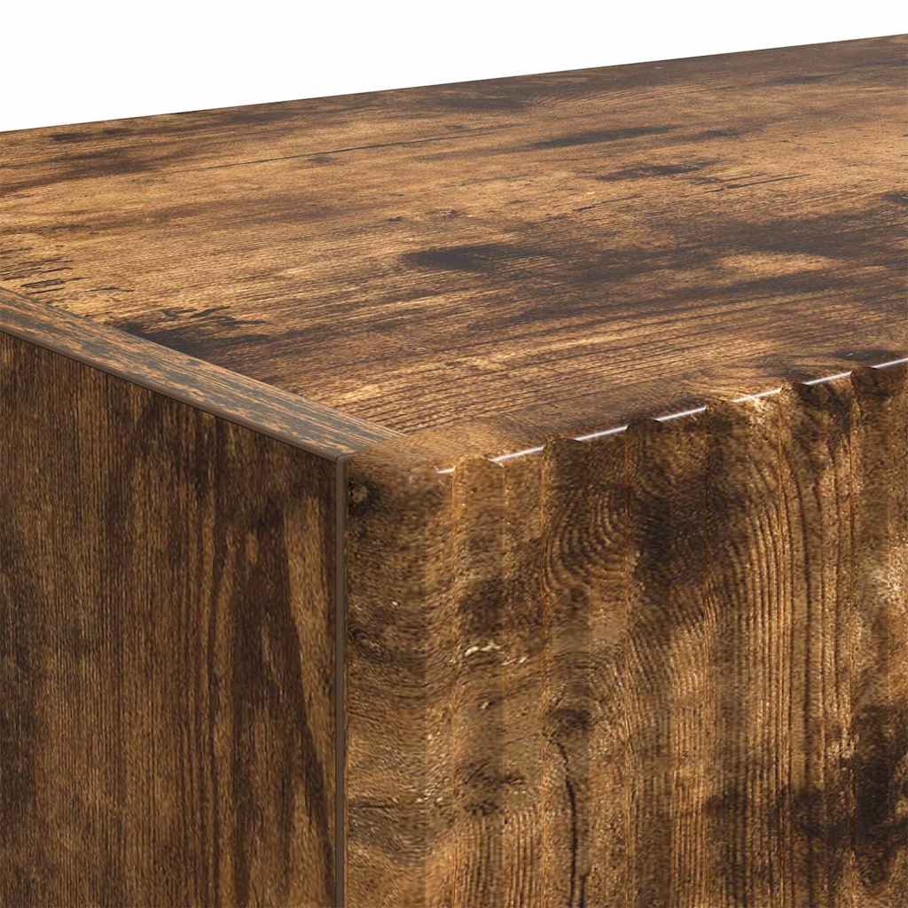 Dulap TV de perete 2 pcs Stejar fumuriu 60 x 31 x 29.5 cm GartenMobel Dekor