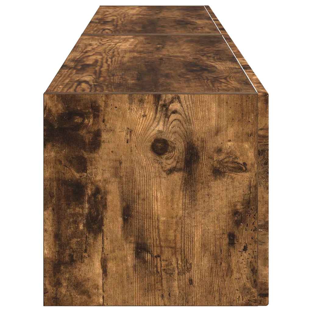 Dulap TV de perete 2 pcs Stejar fumuriu 60 x 31 x 29.5 cm GartenMobel Dekor