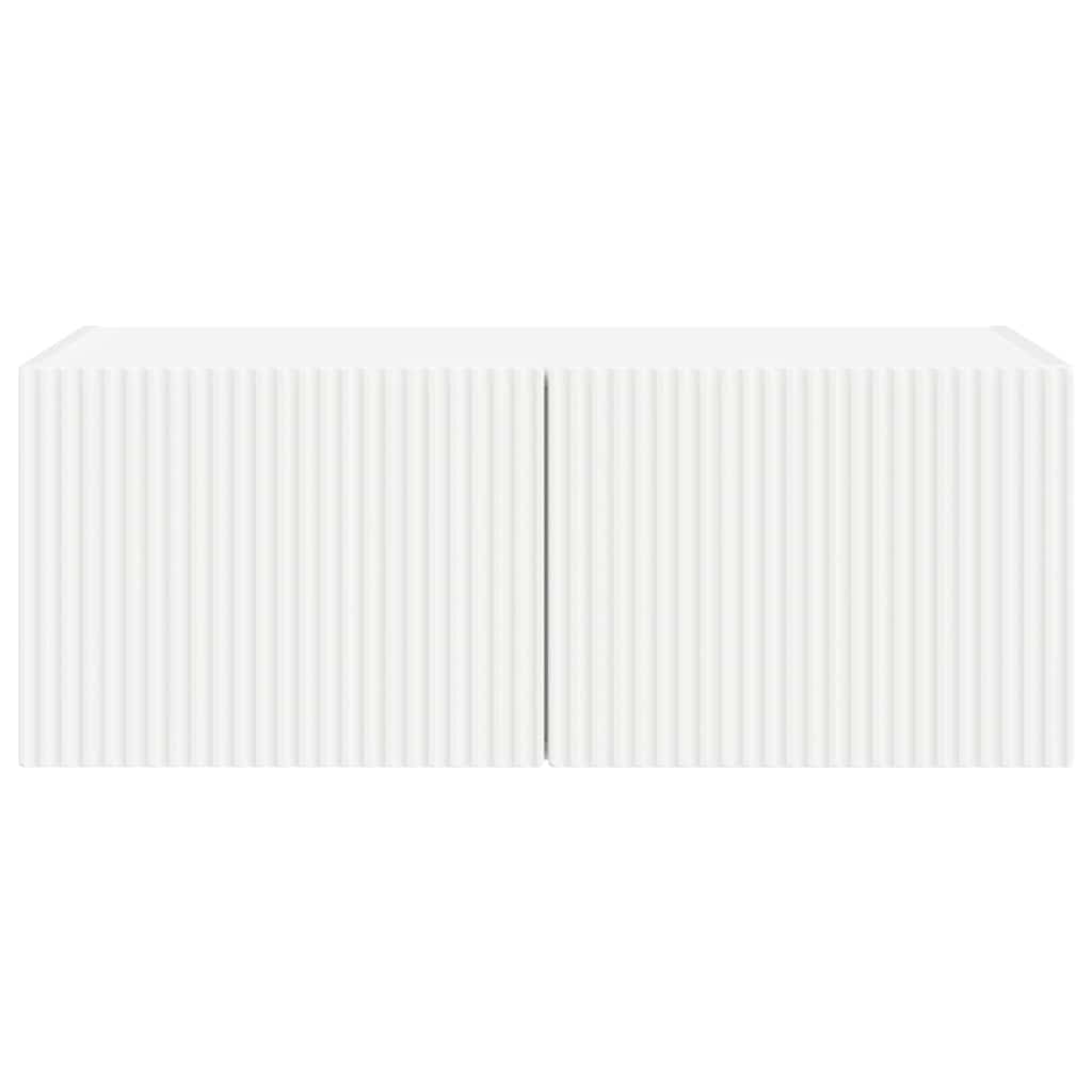 Dulap TV de perete Alb 60 x 31 x 29.5 cm Lemn compozit GartenMobel Dekor