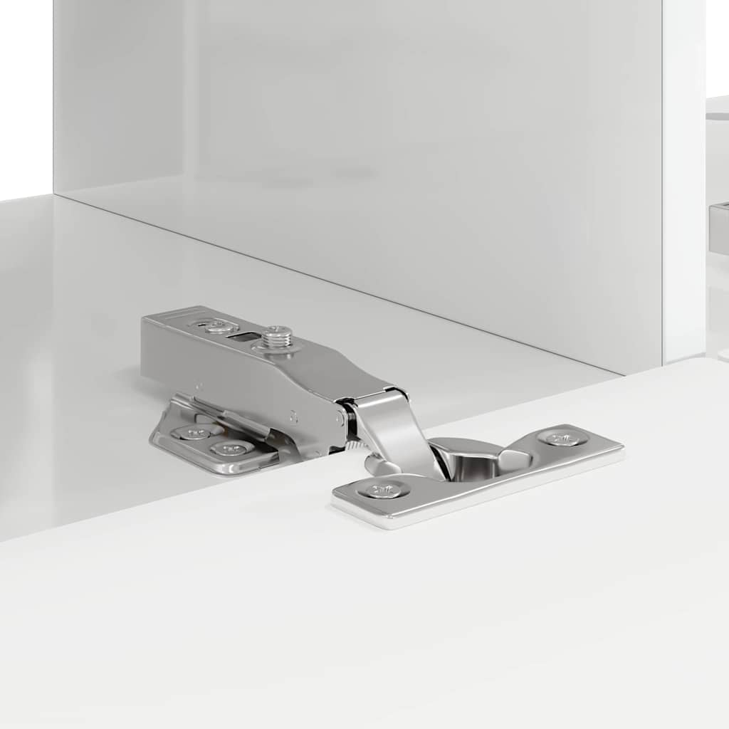 Dulap TV de perete Alb Lucios 60 x 31 x 29.5 cm Lemn compozit GartenMobel Dekor