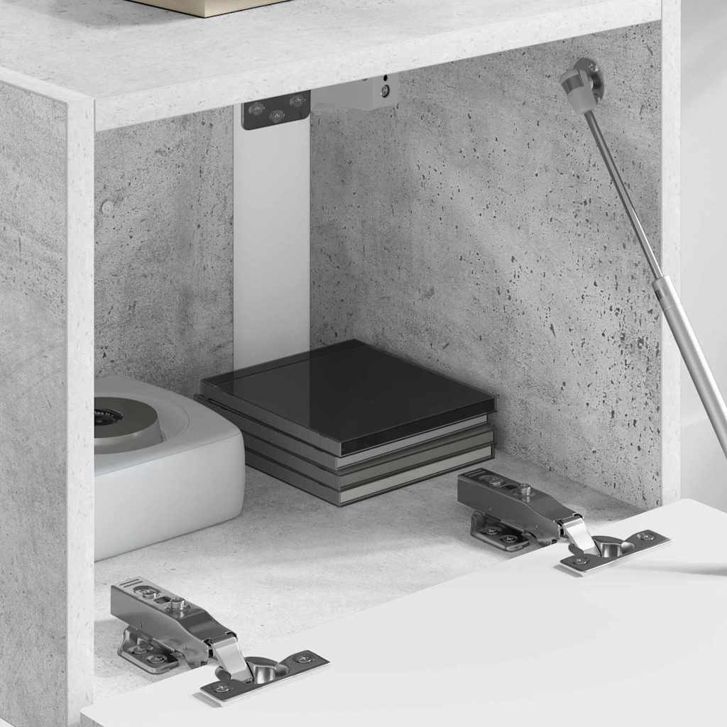 Dulap TV de perete Beton 60 x 31 x 29.5 cm Lemn compozit GartenMobel Dekor