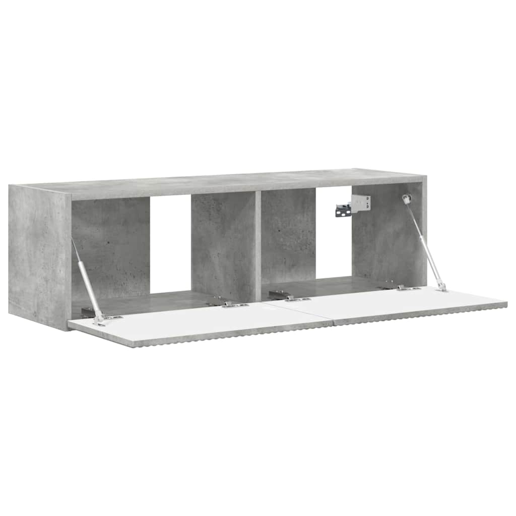 Dulap TV de perete Beton 60 x 31 x 29.5 cm Lemn compozit GartenMobel Dekor