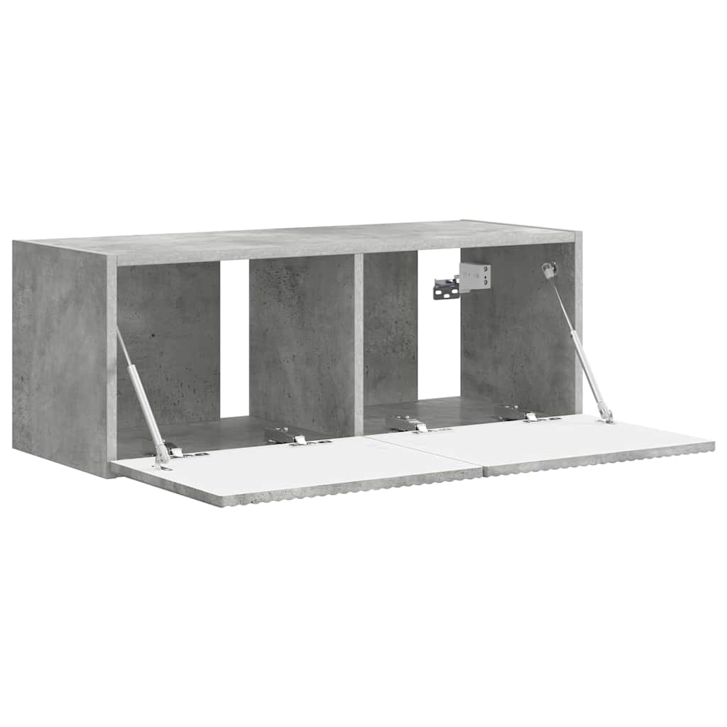 Dulap TV de perete Beton 60 x 31 x 29.5 cm Lemn compozit GartenMobel Dekor