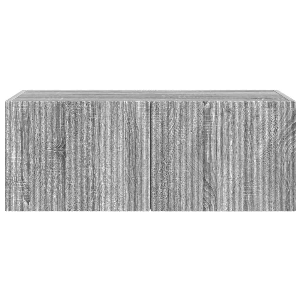 Dulap TV de perete Gri Sonoma 60 x 31 x 29.5 cm Lemn compozit GartenMobel Dekor
