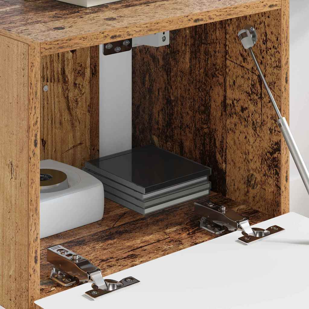 Dulap TV de perete Lemn Vechi 60 x 31 x 29.5 cm Lemn compozit GartenMobel Dekor