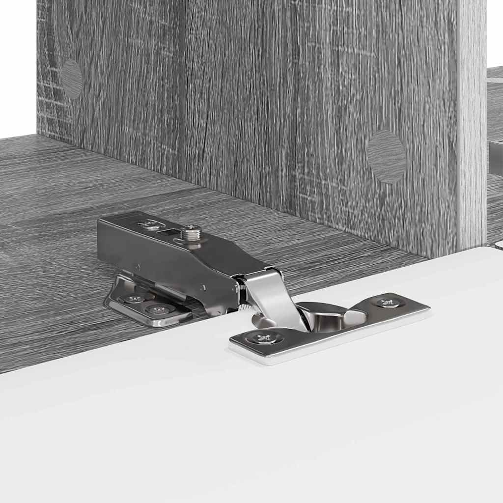 Dulap TV de perete Pe perete 2 pcs Gri Sonoma 60 x 31 x 29.5 cm GartenMobel Dekor