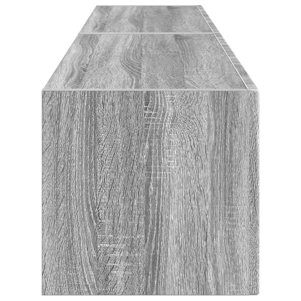 Dulap TV de perete Pe perete 2 pcs Gri Sonoma 60 x 31 x 29.5 cm GartenMobel Dekor
