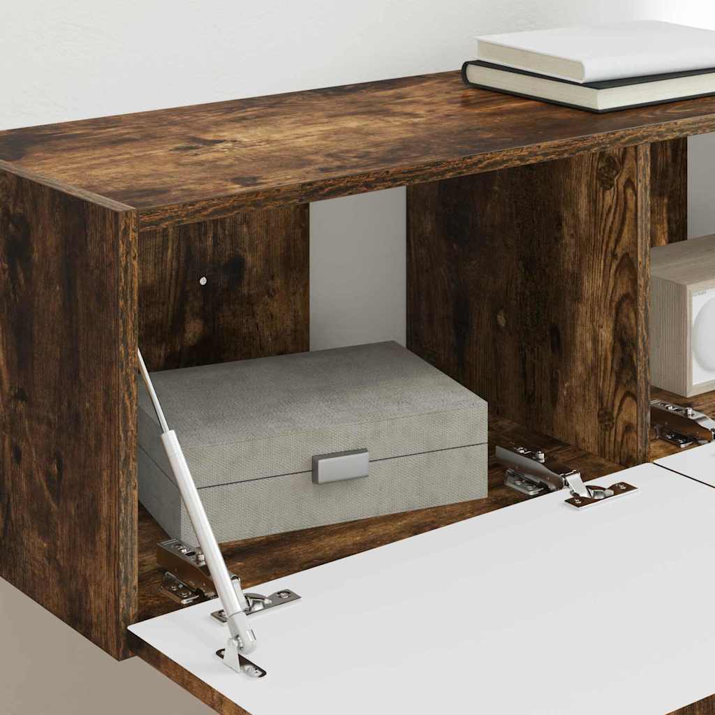 Dulap TV de perete Pe perete Stejar fumuriu 60 x 31 x 29.5 cm GartenMobel Dekor