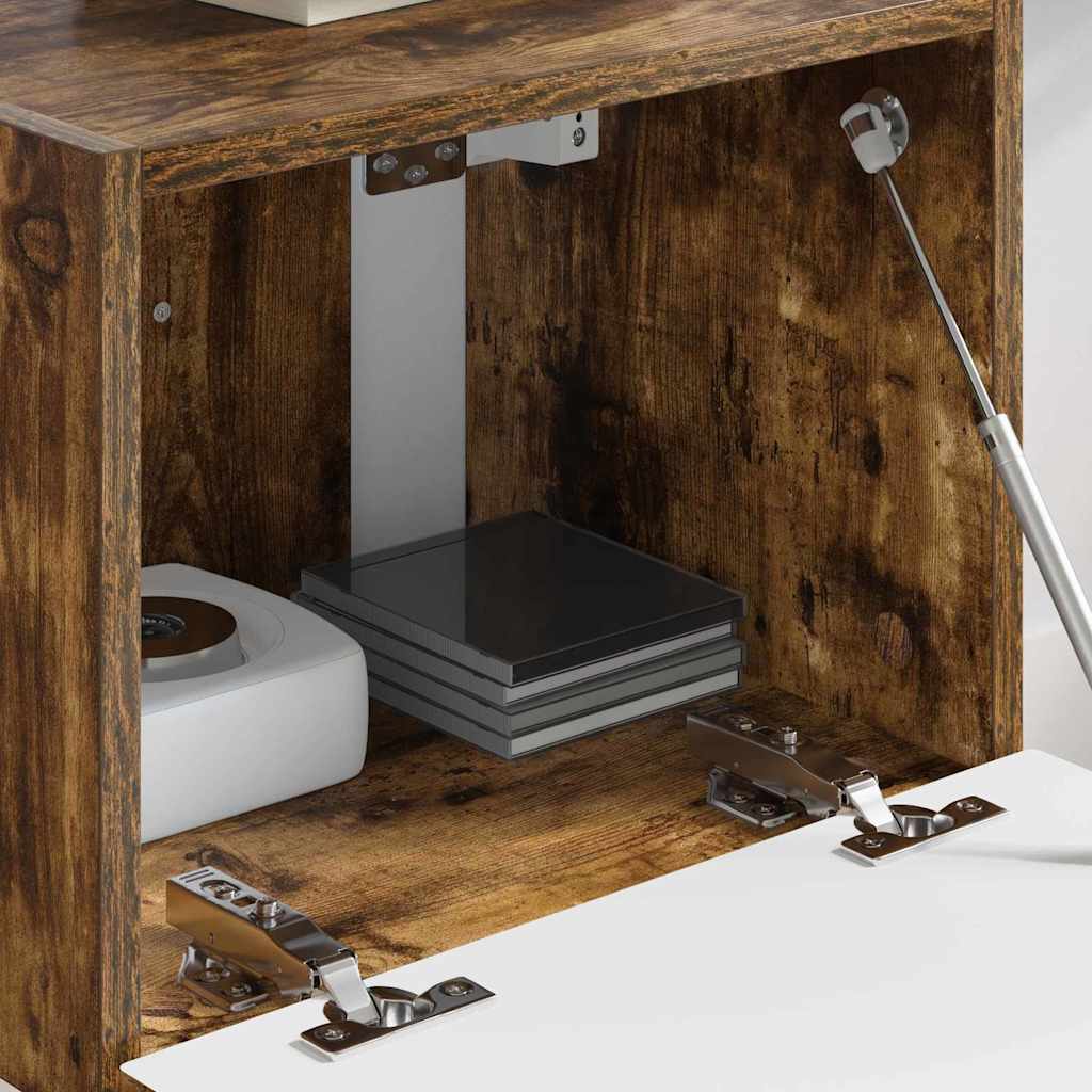 Dulap TV de perete Pe perete Stejar fumuriu 60 x 31 x 29.5 cm GartenMobel Dekor