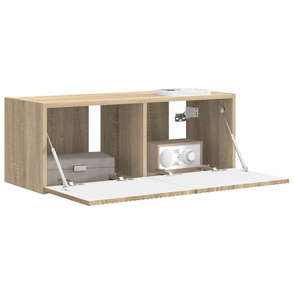 Dulap TV de perete Sonoma 60 x 31 x 29.5 cm Lemn compozit GartenMobel Dekor