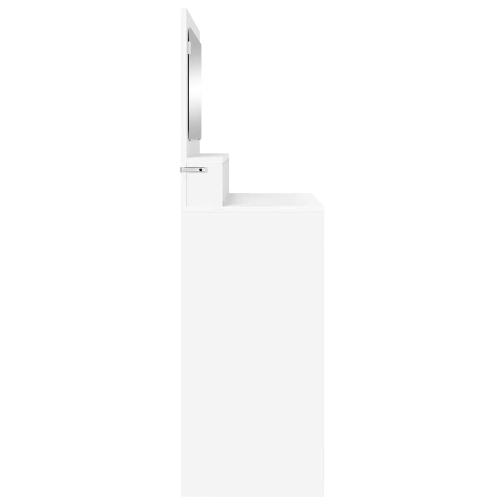 Mese de toaletă pentru dormitor Alb 80 x 39,6 x 135 cm GartenMobel Dekor