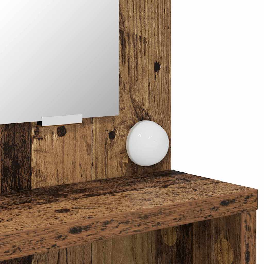 Mese de toaletă pentru dormitor Lemn Vechi 80 x 39,6 x 135 cm GartenMobel Dekor