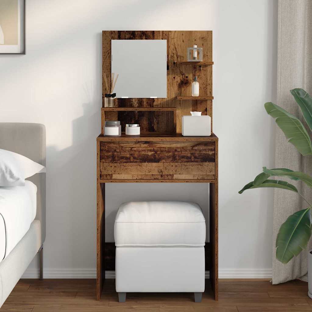 Mese de toaletă pentru dormitor Lemn Vechi 80 x 39,6 x 135 cm GartenMobel Dekor