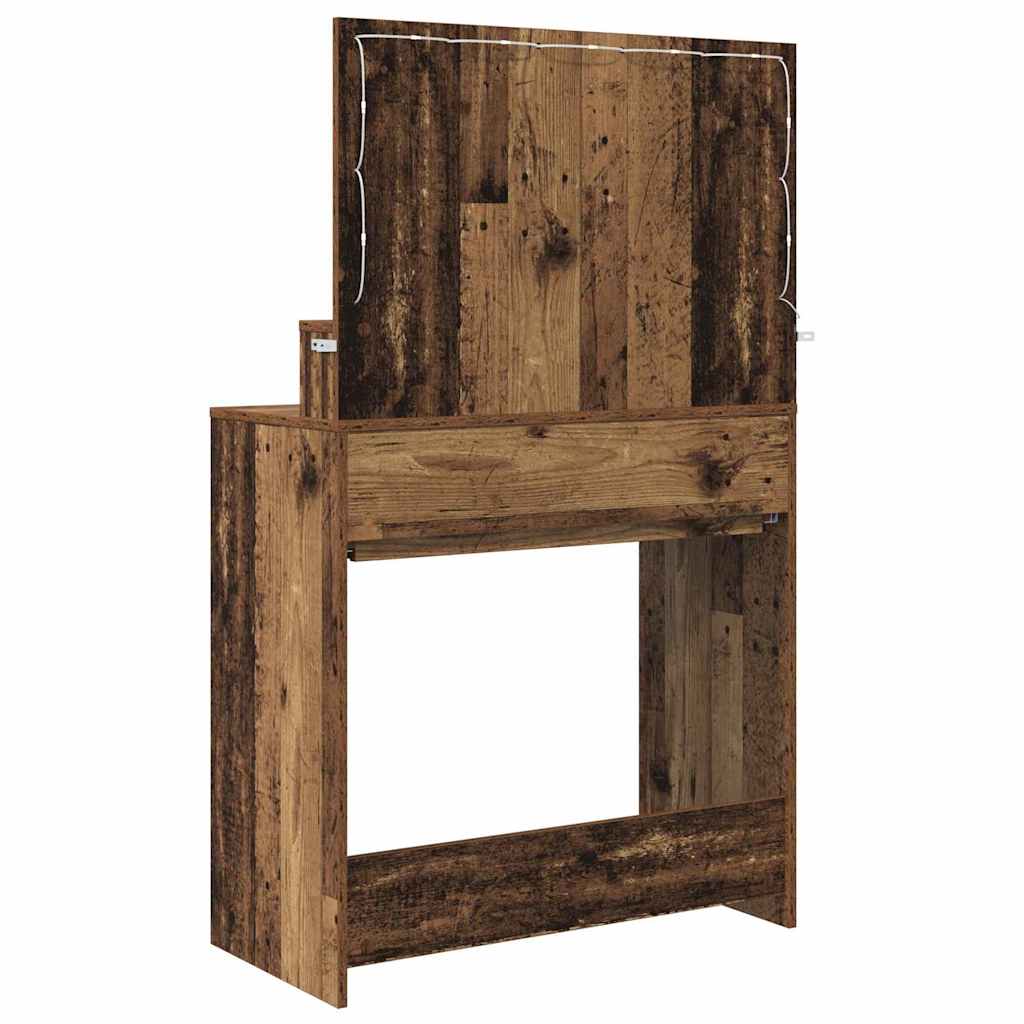 Mese de toaletă pentru dormitor Lemn Vechi 80 x 39,6 x 135 cm GartenMobel Dekor