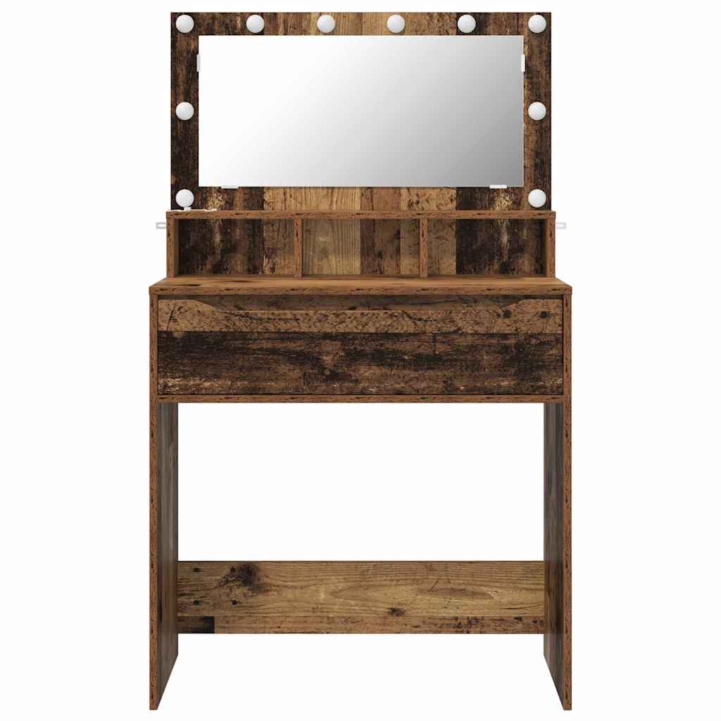 Mese de toaletă pentru dormitor Lemn Vechi 80 x 39,6 x 135 cm GartenMobel Dekor