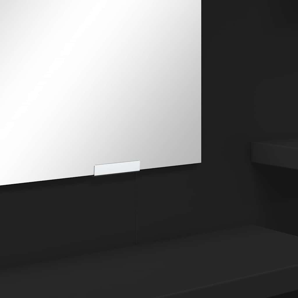 Mese de toaletă pentru dormitor Negru 80 x 39,6 x 135 cm GartenMobel Dekor