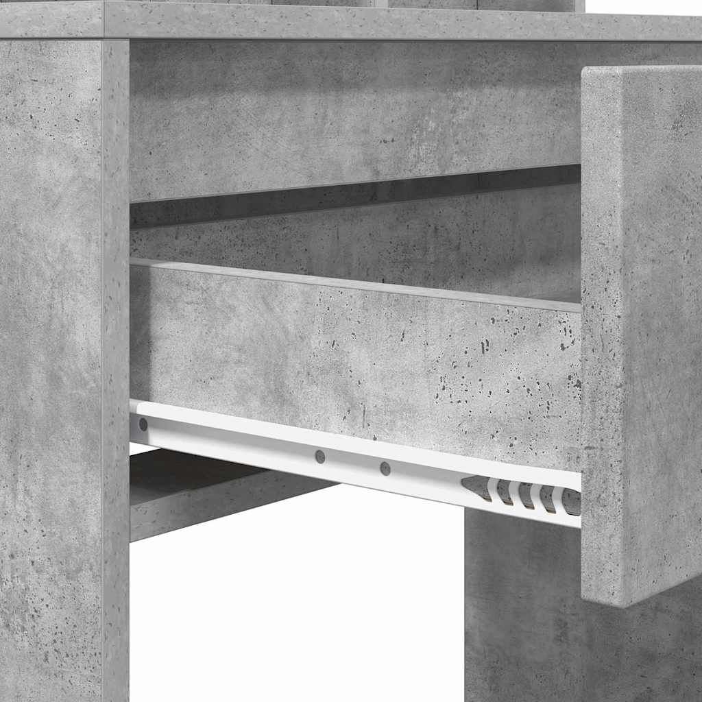 Mese de toaletă pentru dormitor cu sertar Gri din beton GartenMobel Dekor