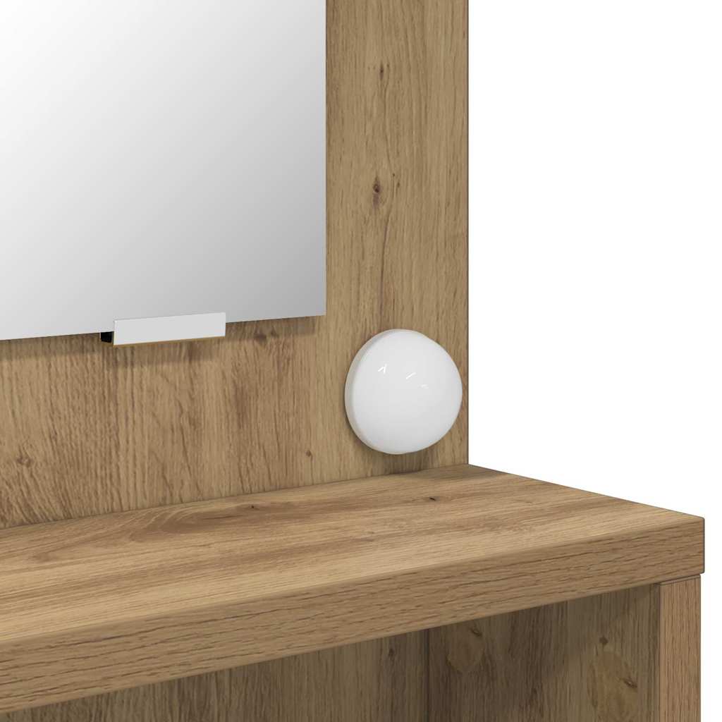 Mese de toaletă pentru dormitor cu sertar Stejar Artizanal GartenMobel Dekor