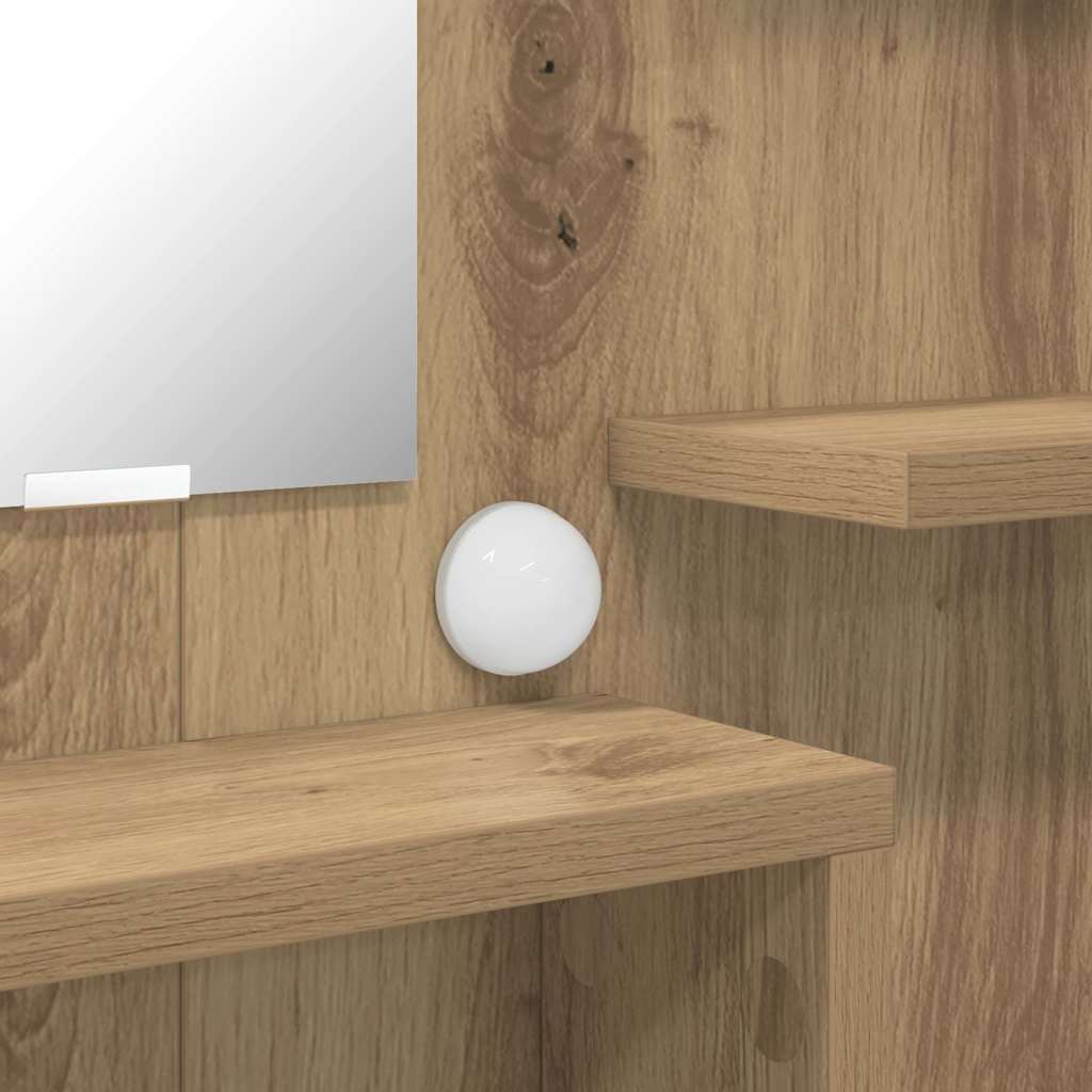 Mese de toaletă pentru dormitor cu sertar Stejar Artizanal GartenMobel Dekor