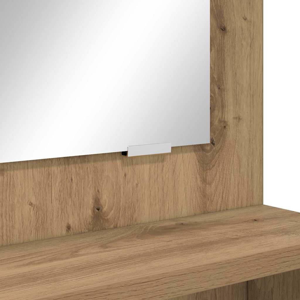 Mese de toaletă pentru dormitor cu sertar Stejar Artizanal GartenMobel Dekor