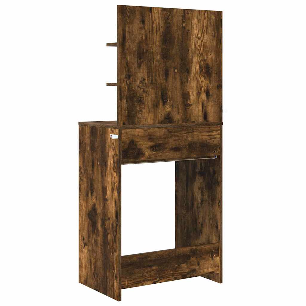 Mese de toaletă pentru dormitor cu sertar Stejar fumuriu GartenMobel Dekor