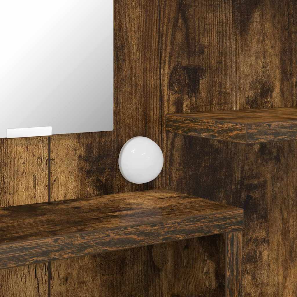 Mese de toaletă pentru dormitor cu sertar Stejar fumuriu GartenMobel Dekor