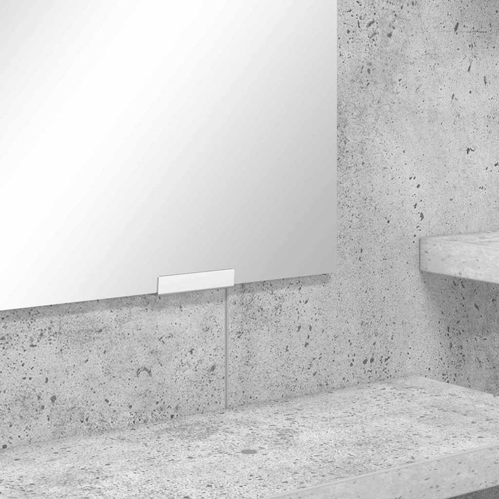 Mese de toaletă pentru dormitor cu sertar cu raft Gri din beton GartenMobel Dekor