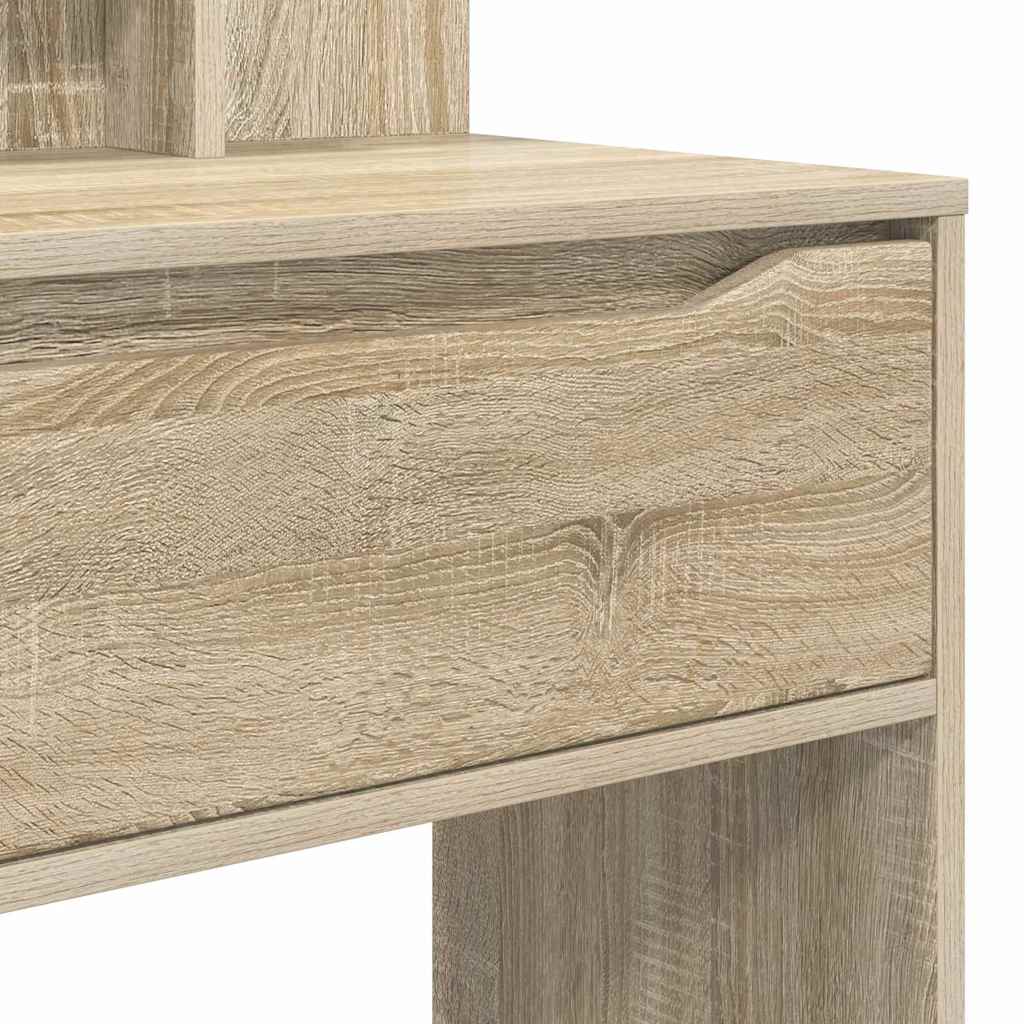 Mese de toaletă pentru dormitor cu sertar cu raft Stejar Sonoma GartenMobel Dekor