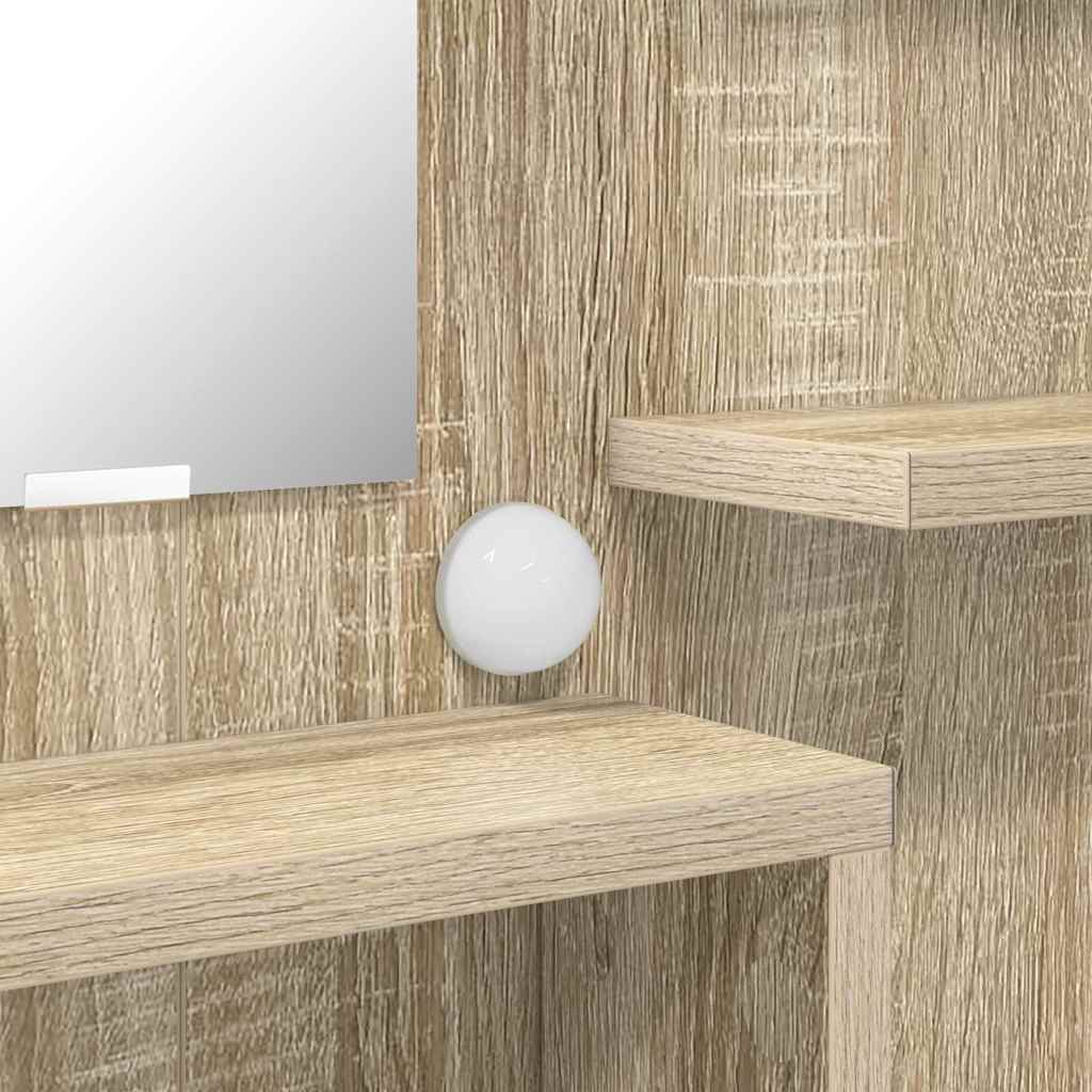 Mese de toaletă pentru dormitor cu sertar cu raft Stejar Sonoma GartenMobel Dekor