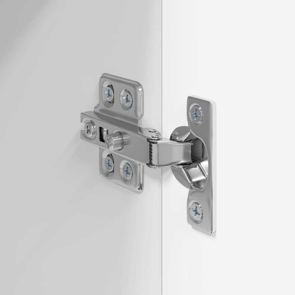 Dulap TV de perete 2 pcs Alb 30 x 31 x 80 cm Lemn compozit GartenMobel Dekor