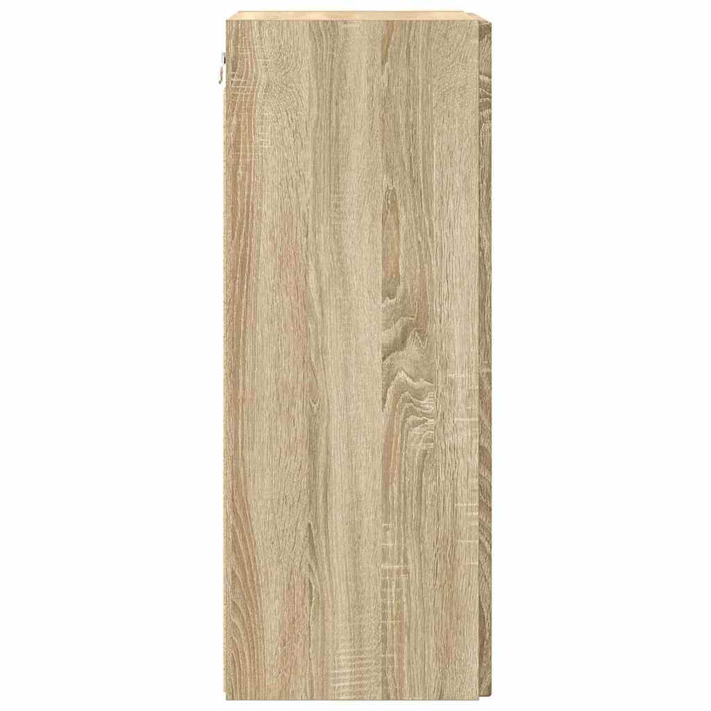 Dulap TV de perete 2 pcs Sonoma 30 x 31 x 80 cm Lemn compozit GartenMobel Dekor