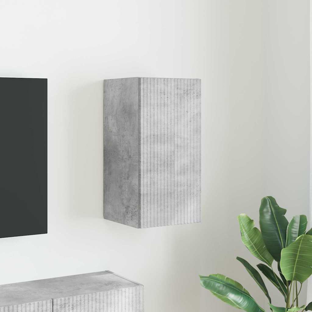 Dulap TV de perete Beton 30 x 31 x 60 cm Lemn compozit GartenMobel Dekor