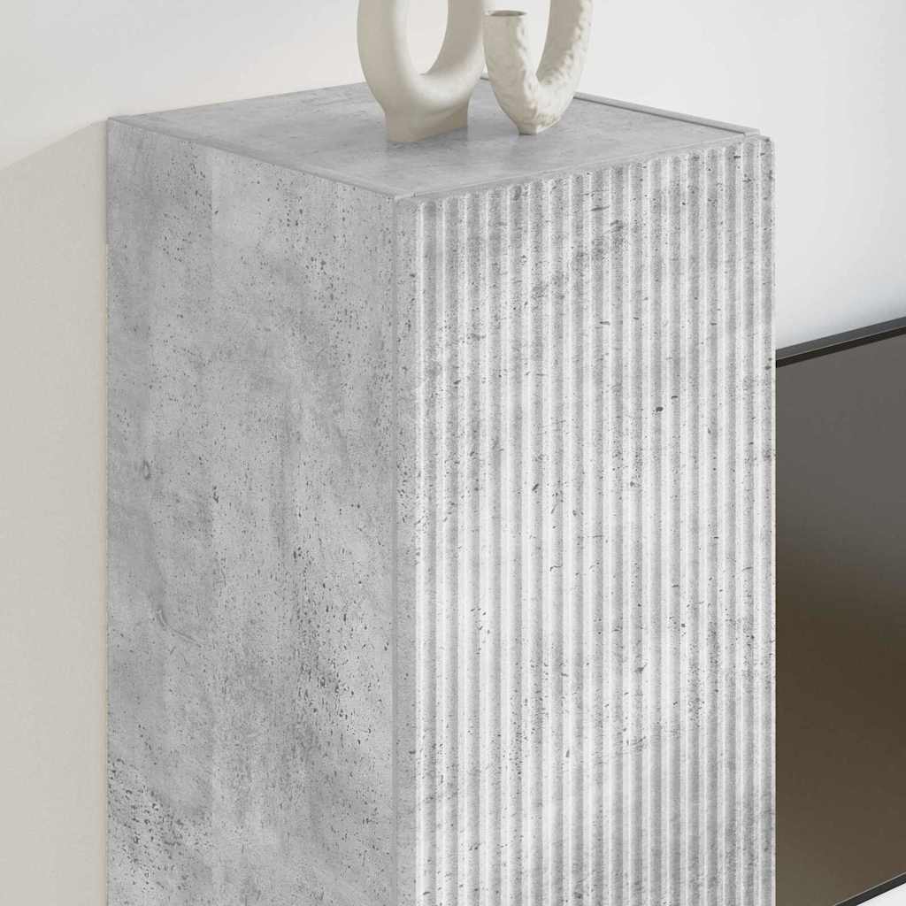 Dulap TV de perete Beton 30 x 31 x 60 cm Lemn compozit GartenMobel Dekor