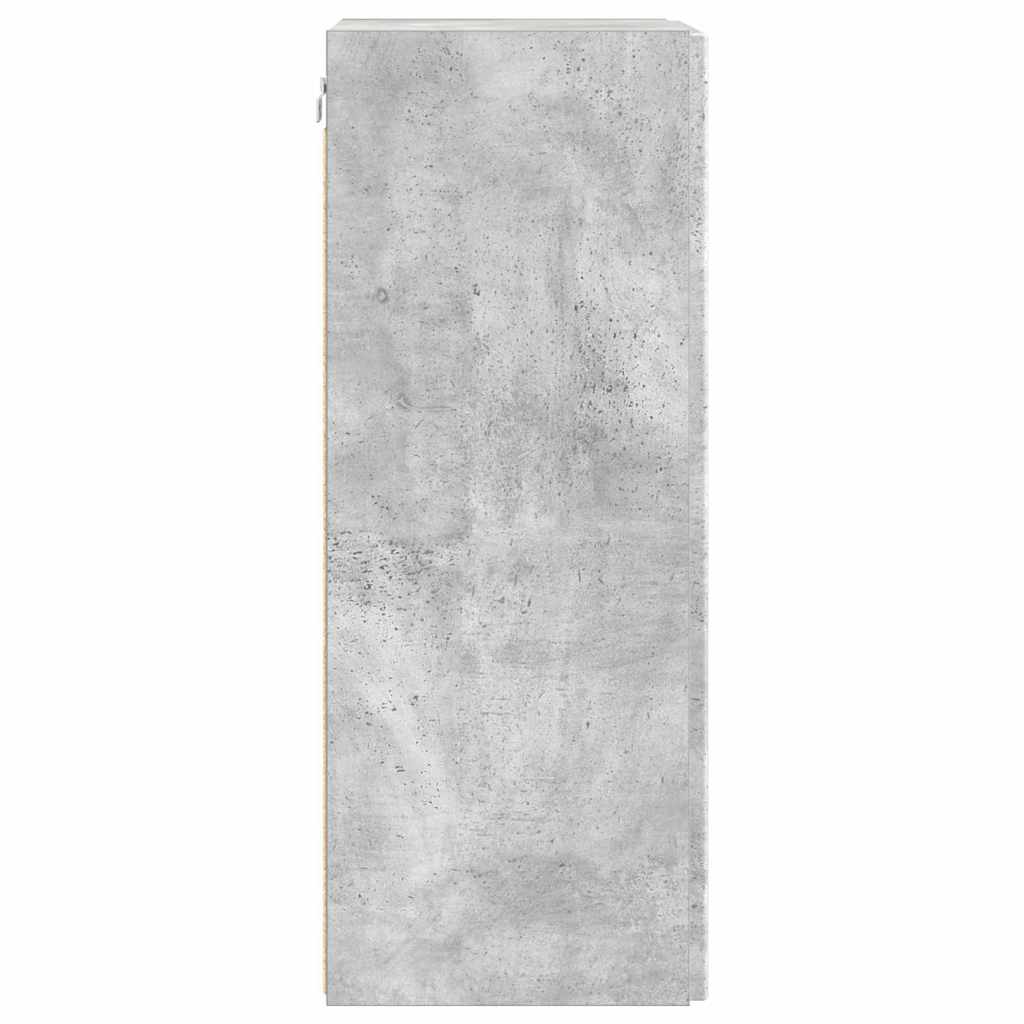 Dulap TV de perete Beton 30 x 31 x 80 cm Lemn compozit GartenMobel Dekor