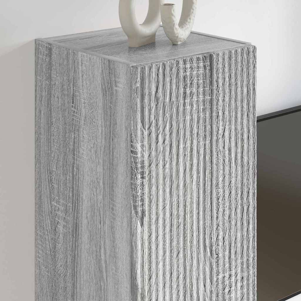 Dulap TV de perete Gri Sonoma 30 x 31 x 100 cm Lemn compozit GartenMobel Dekor