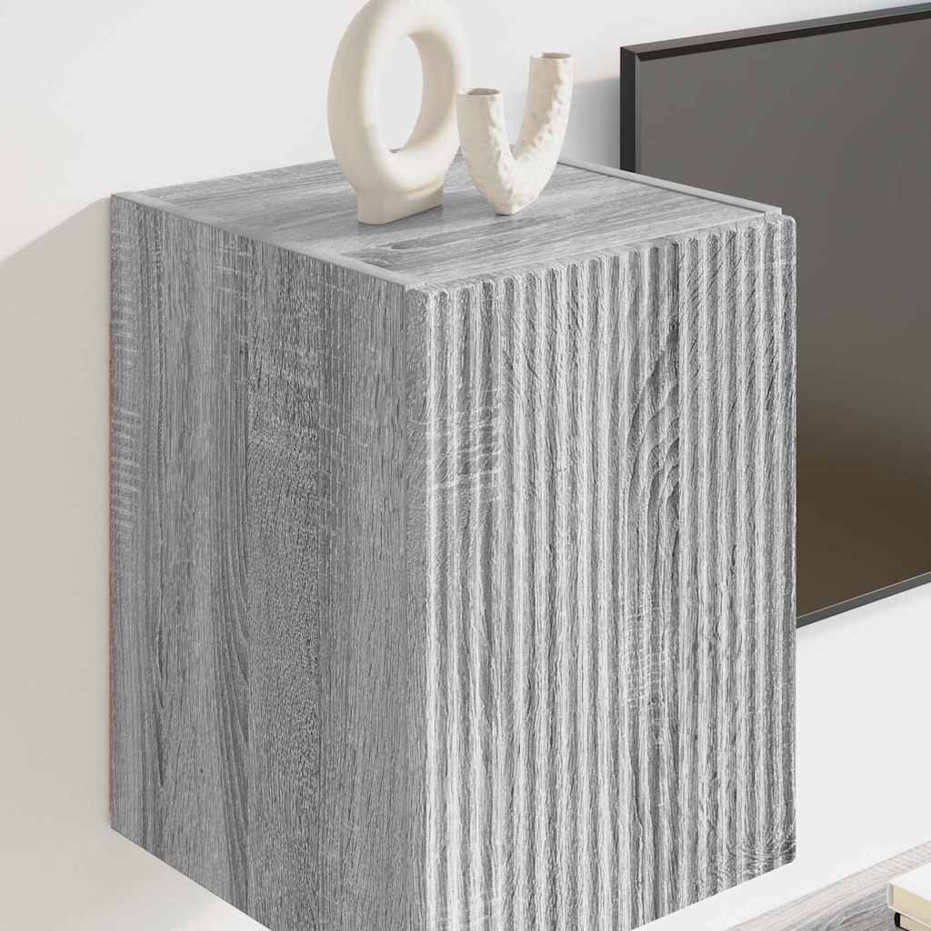 Dulap TV de perete Gri Sonoma 30 x 31 x 40 cm Lemn compozit GartenMobel Dekor