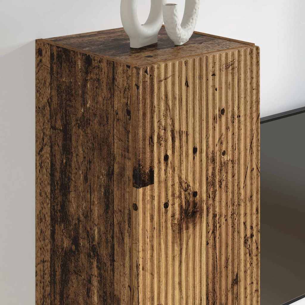 Dulap TV de perete Lemn Vechi 30 x 31 x 100 cm Lemn compozit GartenMobel Dekor