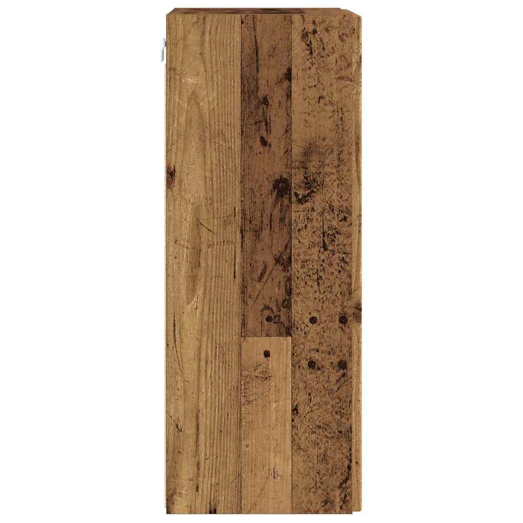 Dulap TV de perete Lemn Vechi 30 x 31 x 80 cm Lemn compozit GartenMobel Dekor