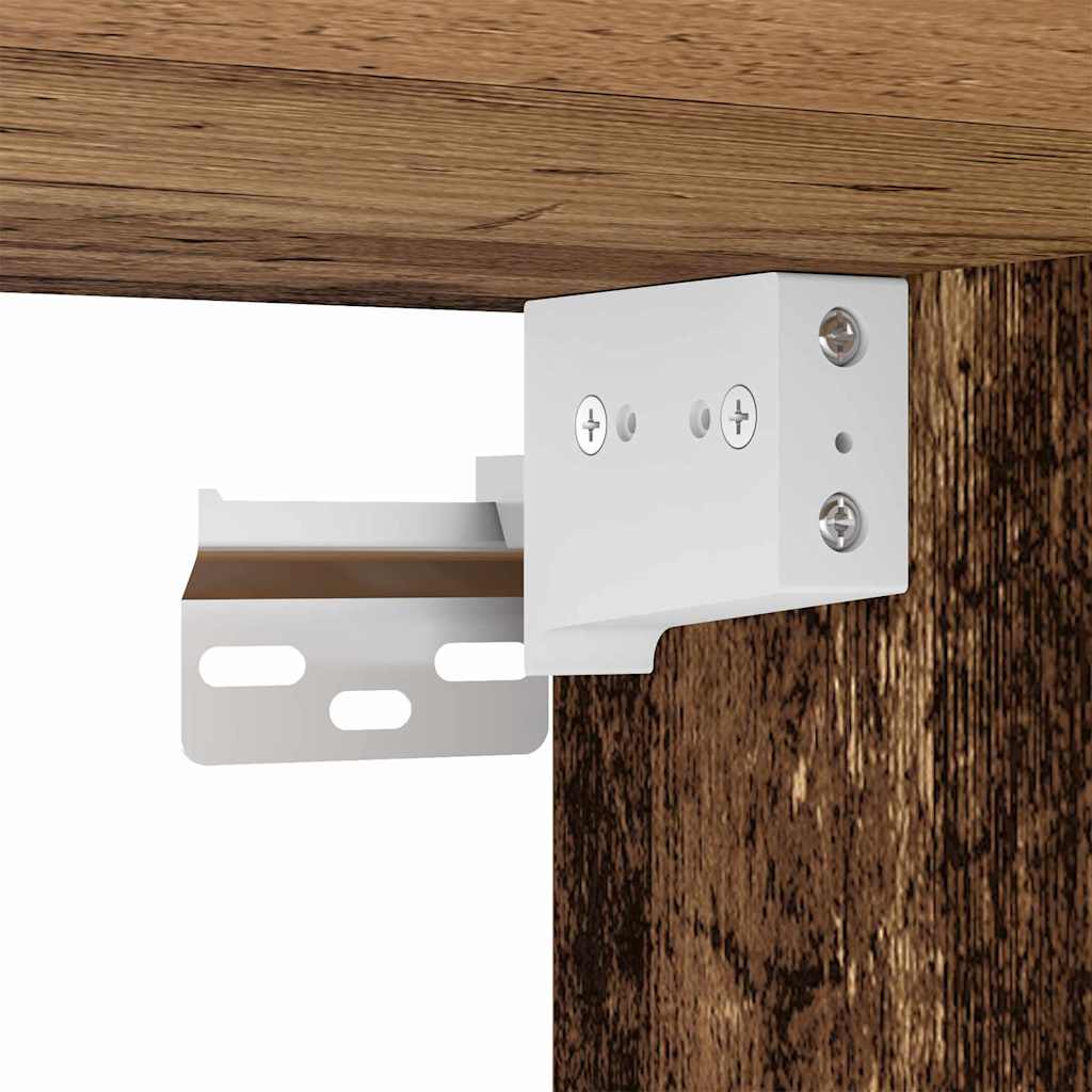 Dulap TV de perete Lemn Vechi 30 x 31 x 80 cm Lemn compozit GartenMobel Dekor