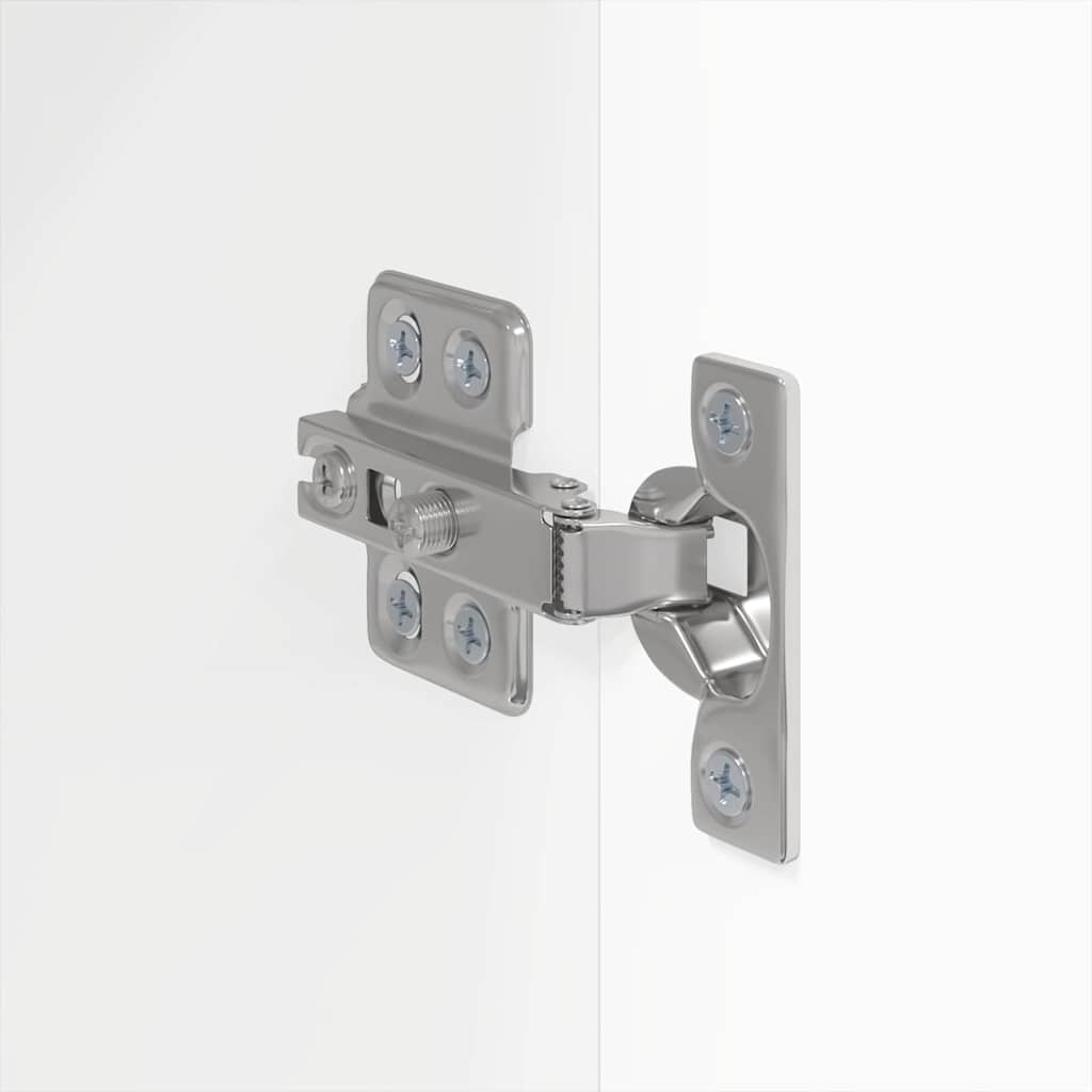 Dulap TV de perete Pe perete 2 pcs Alb Lucios 30 x 31 x 80 cm GartenMobel Dekor