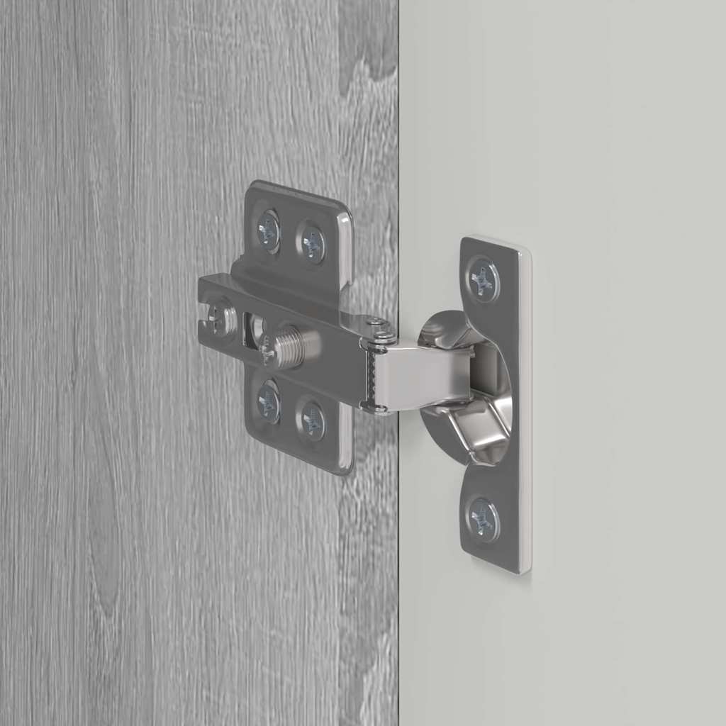 Dulap TV de perete Pe perete 2 pcs Gri Sonoma 30 x 31 x 80 cm GartenMobel Dekor